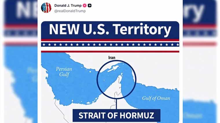Trump Declares Strait of Hormuz a ‘New US Territory’