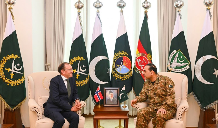 Norway Foreign Minister Meets Field Marshal Asim Munir in Rawalpindi