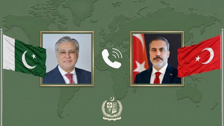 Ishaq Dar Contacts Turkish Foreign Minister, Discusses Regional Situation