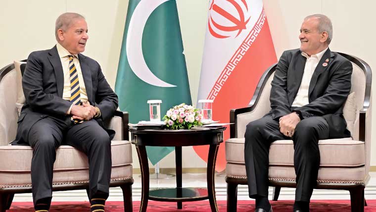 Prime Minister Shehbaz Sharif Meets Iranian President in Bishkek