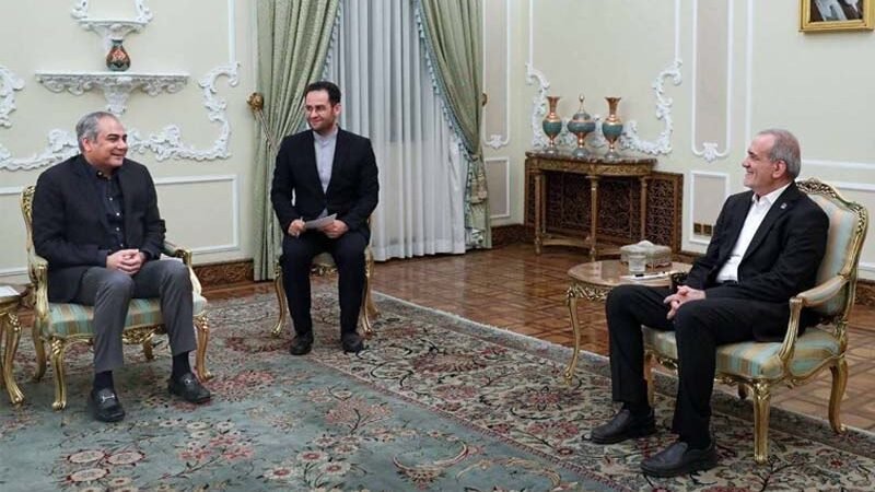 Federal Interior Minister Mohsin Naqvi Holds High-Level Meeting with Iranian President Masoud Pezeshkian in Tehran