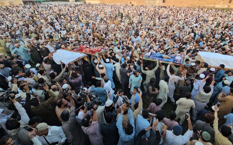 Collective Funeral Prayers Offered for Peshawar School Tragedy Victims